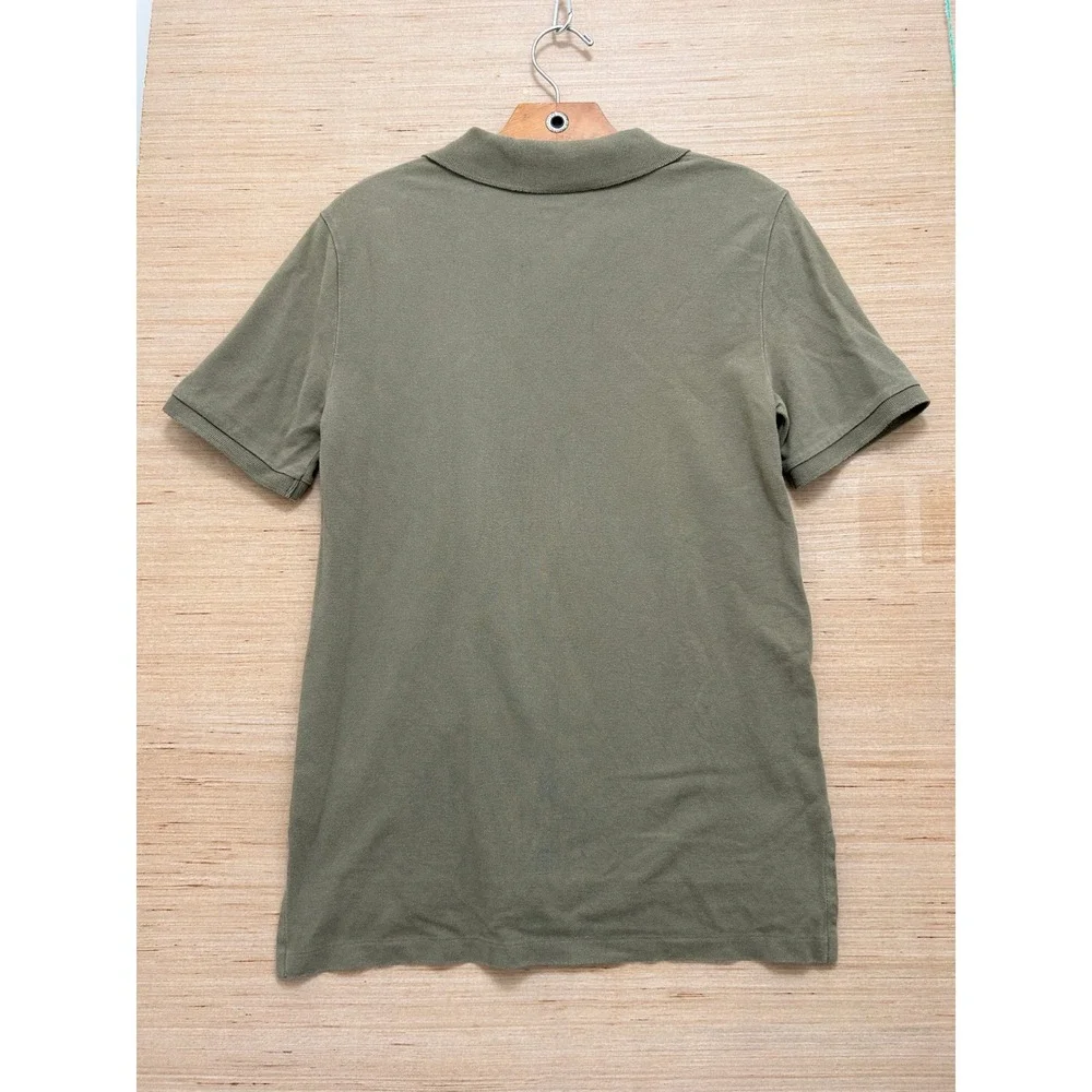 Polo‎ Ralph Lauren Boys L 14-16 Olive Green Pique Short Sleeve Polo Shirt Logo